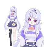 Purple Flower Girl thumbnail 2