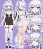 White Cat Goddess Model thumbnail 1