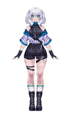 White Cat Girl thumbnail 1